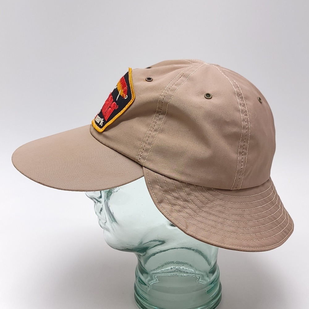 Rapala Fishing Hat Patch Cap Size Large Beige Ear… - image 5
